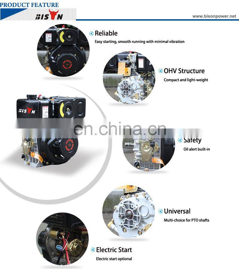 BISON(CHINA) 178F Engine Km178F Dieselmotor 6 Hp Diesel Motor 178Fa
