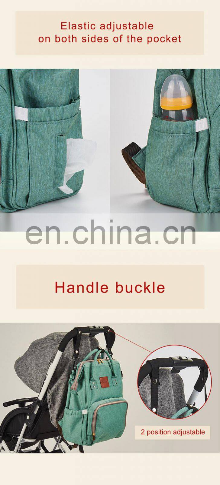 2018 factory baby diaper large space backpack mommy bag