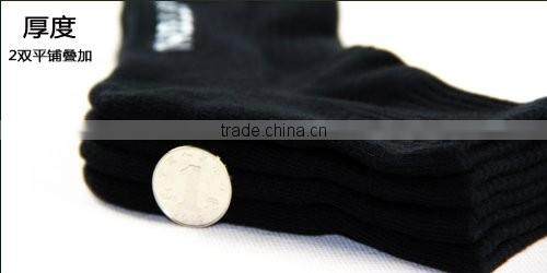 Quality wholesale socks black knitted sports athletic socks
