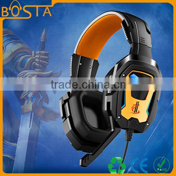 Promotional stereo fancy stereo cheap private mould patent laser glowing gaming headsets