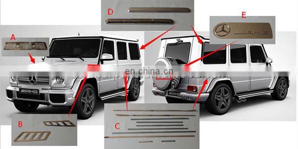 w463 stripes fit for G-class W463 all year hood air vents and fender air vents carbon fiber w463 hood+fender