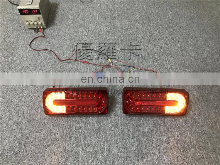 G class w463 led taillights for G63 G65 G55 G500 G350 G400 red color black color rear warning light