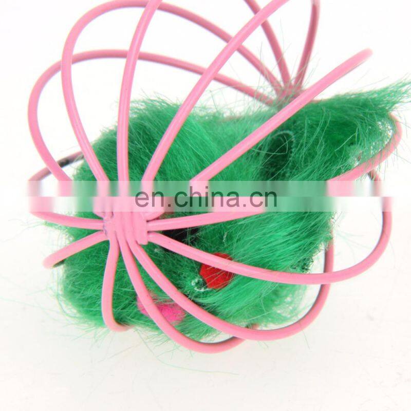 Cat Toys Lovely Ball Mouse for Cats Feather Funny Playing Mice Pet Animals Cute Plush Toy