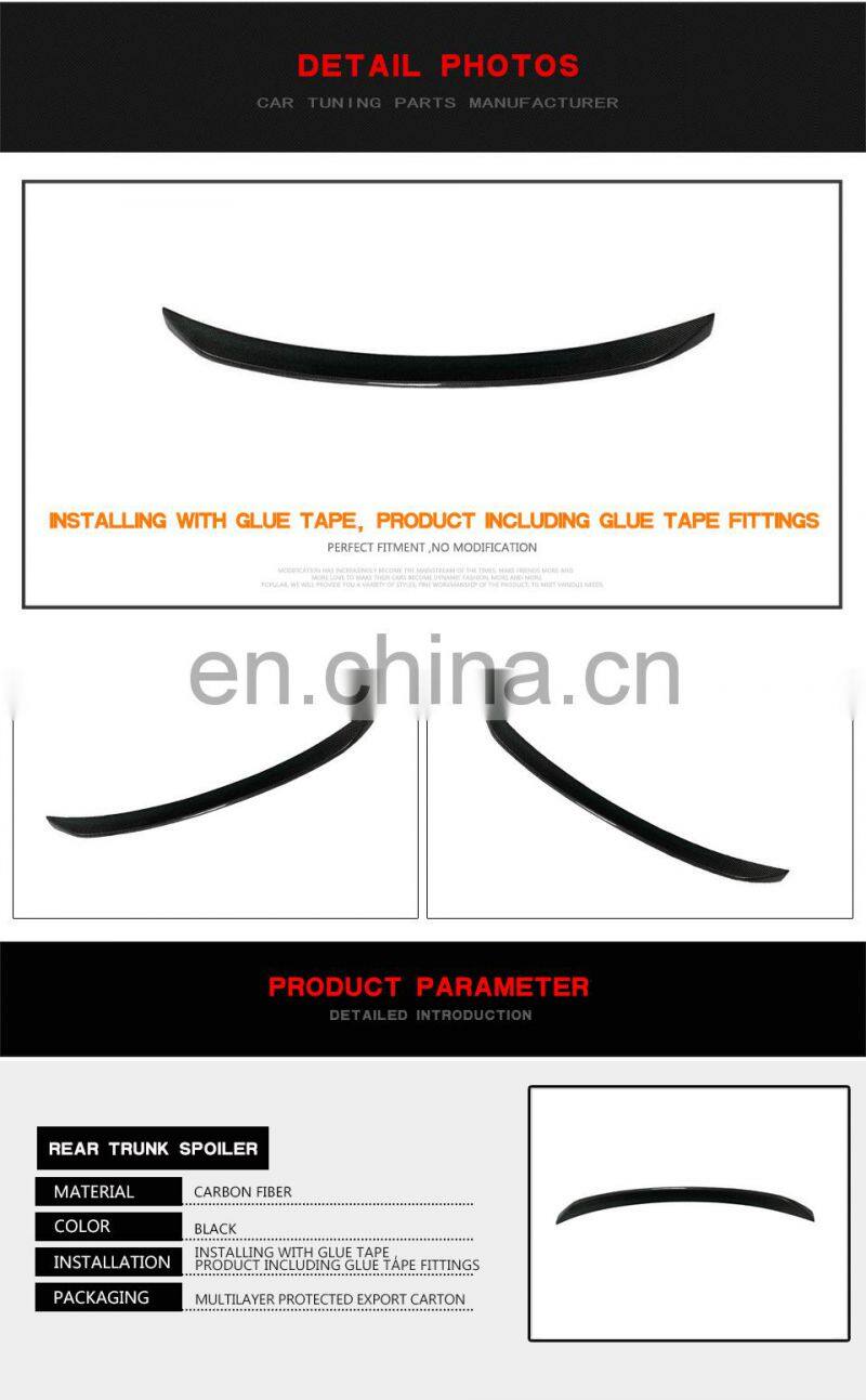 For BMW G20 330i M340i 2019-2020 Rear Roof Spoiler Wing Carbon Fiber