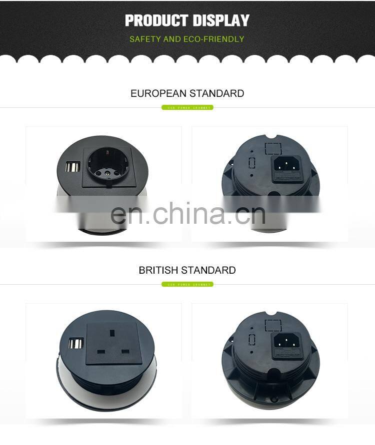 110v Office Desk Power Usb Electrical Outlet grommet socket