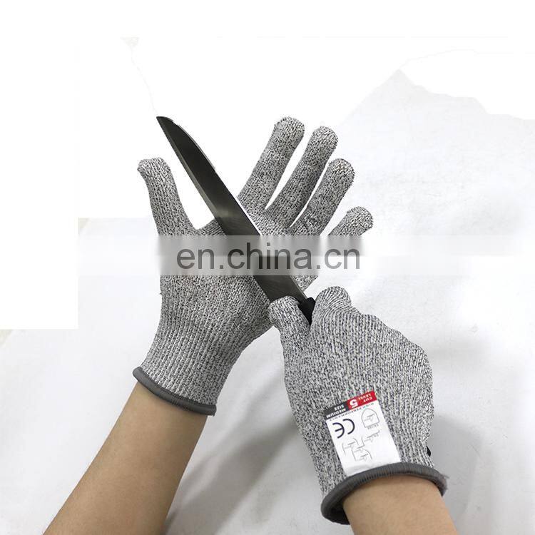 Anti cut resist aramid knitting cut proof stab resistant glove