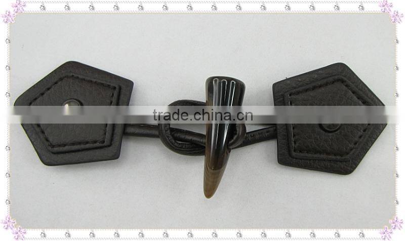 leather with horn toggle in high end quality,good price,warmly welcomed in the market