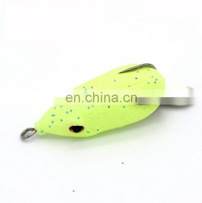Amazon 4.5cm 7g PVC Box Packaging Frog Lure With Spoon Snakehead Killer cebo de pesca