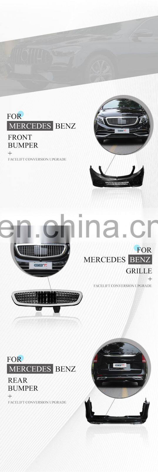 GBT drop shipping car parts mercedes vito maybach bodykit facelift for w447 mercedes vito body kit benz v class body kit