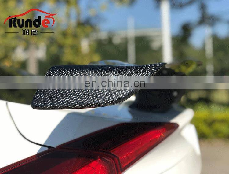 Runde Car Modification Body Parts Carbon Fiber Material Rear Spoiler For Honda Civic 10th Generation rear spoiler