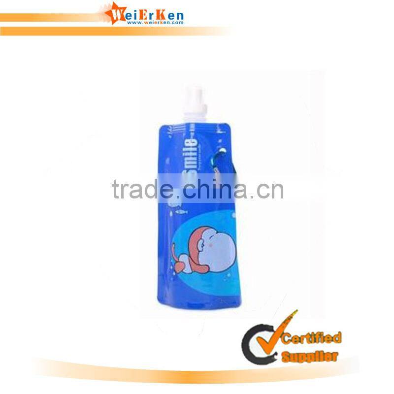 palstic bottle Folding water bottle with imprint logo