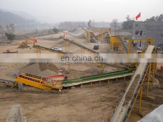 Sand stone crushing line with crusher and screener machine