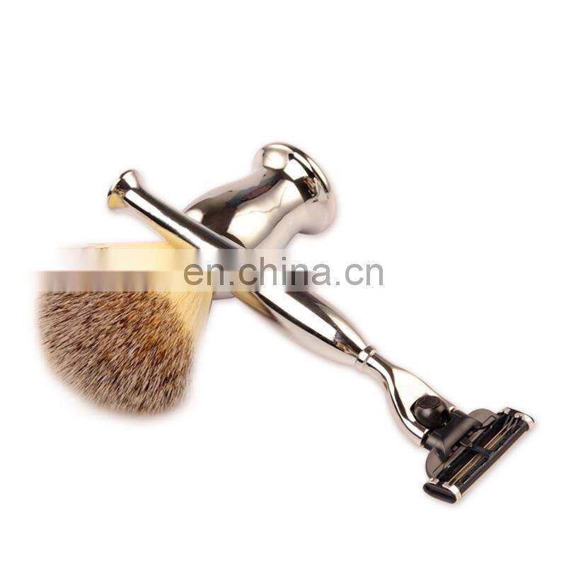 best selling mens metal black stainessless classics 2 blades baber shaving double edge safety razor set