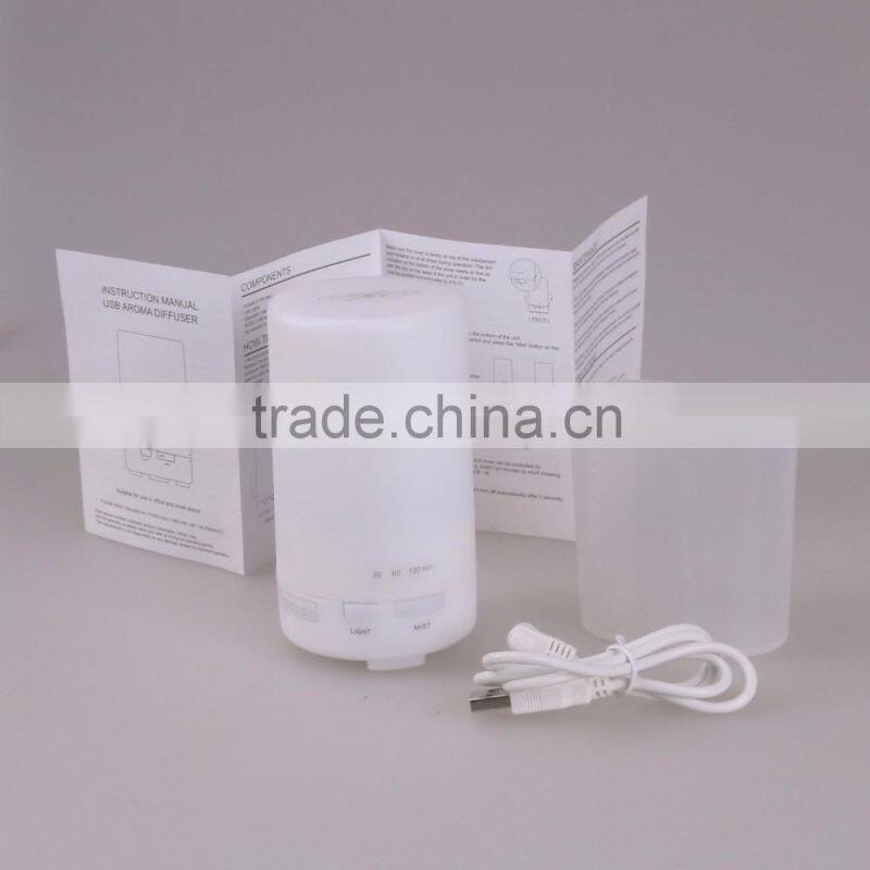 50 ml Portable Ultrasonic car USB Mini Aroma Diffuser Air Humidifier Purifier LED Lonizer Aromatherapy Essential Oil Diffuser