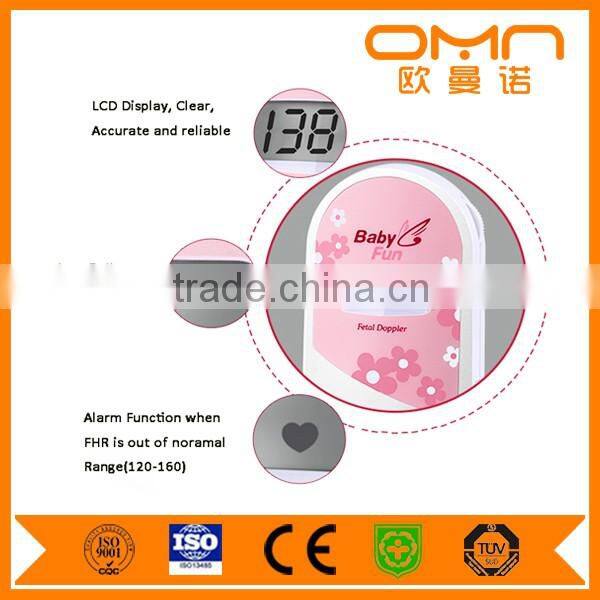China Factory Direct sale waterproof Ultrasound Fetal doppler wireless ultrasound probe Prenatal Monitor
