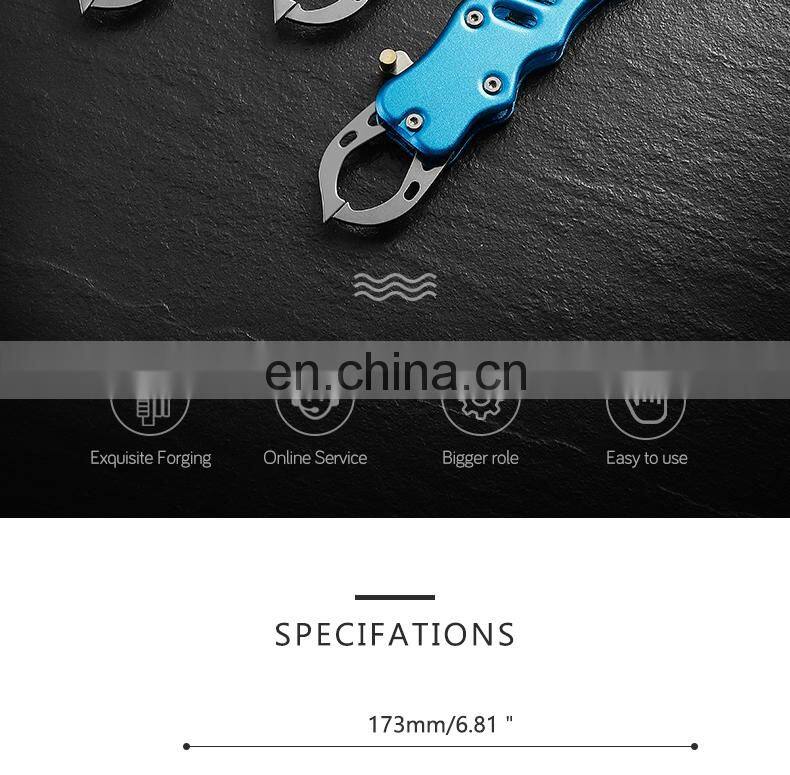 Mini High-quality Fish Lip Grips Outdoor Fishing Pliers Stainless Steel Lip Holders Factory Direct Sales in Many Colors