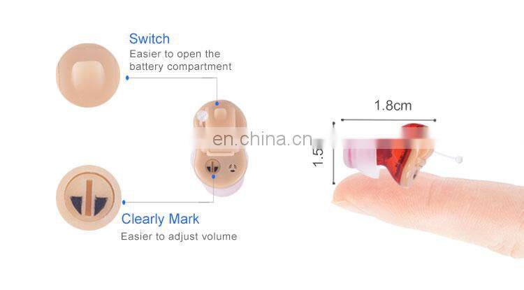 Good quality invisible pocket hearing amplifiers cheap china hearing aid