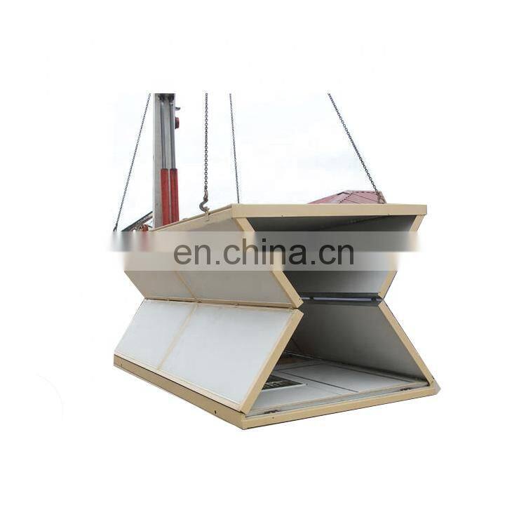 China factory hot selling customized living prefabricated house folding flat pack container homes with high quality