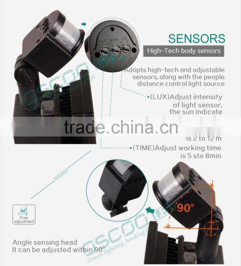 10w solar powered rechargeable flood light with sensor new products for distribution