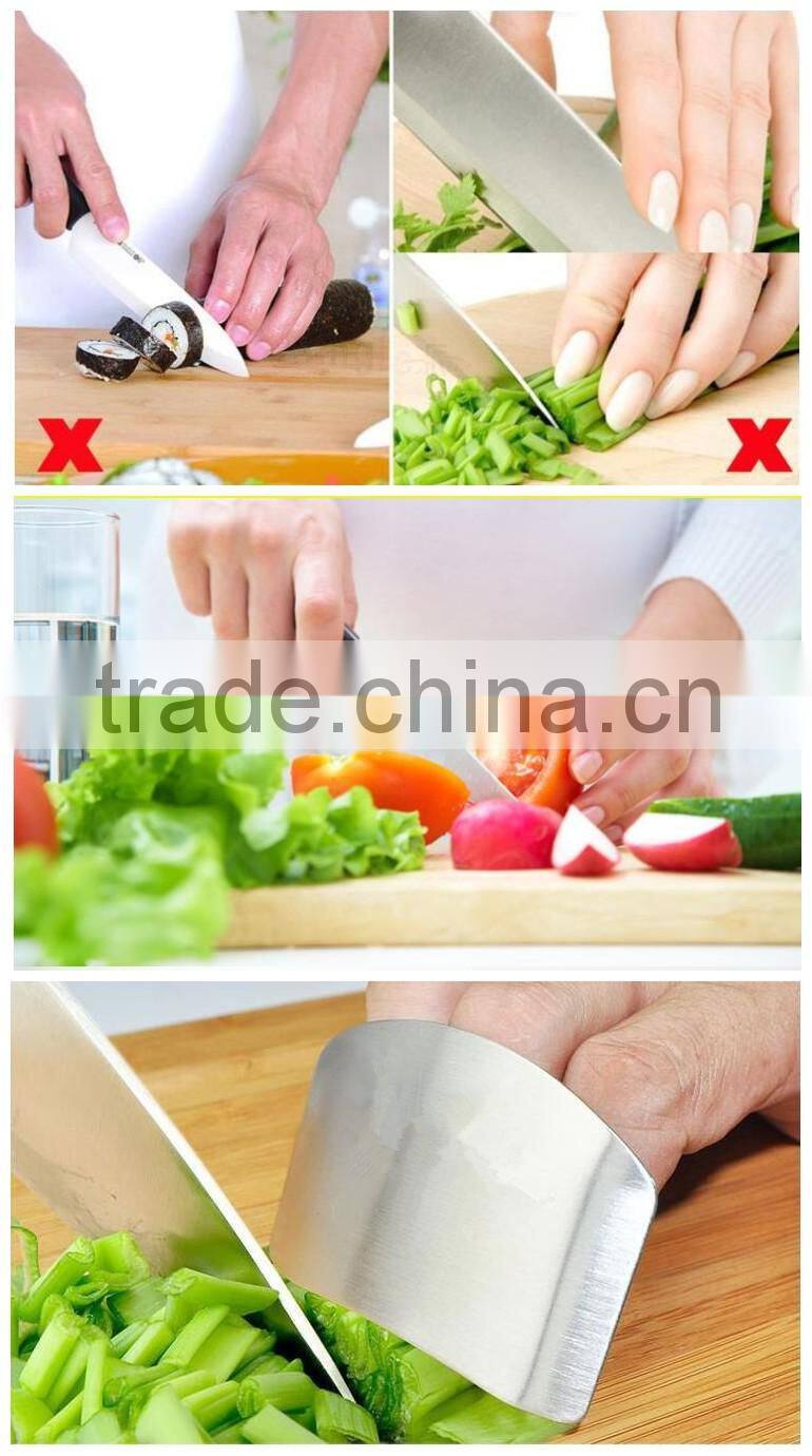 Kitchen gadget chopping vegetables armguard device finger protector