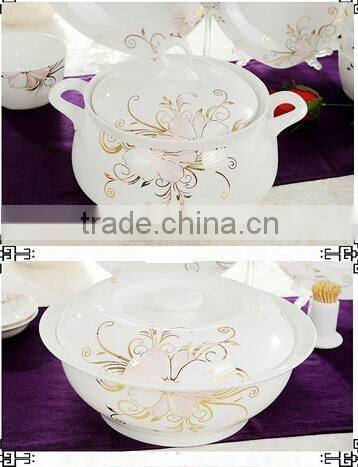 56 pcs Middle East Style Ceramic Dinnerware Tableware Set