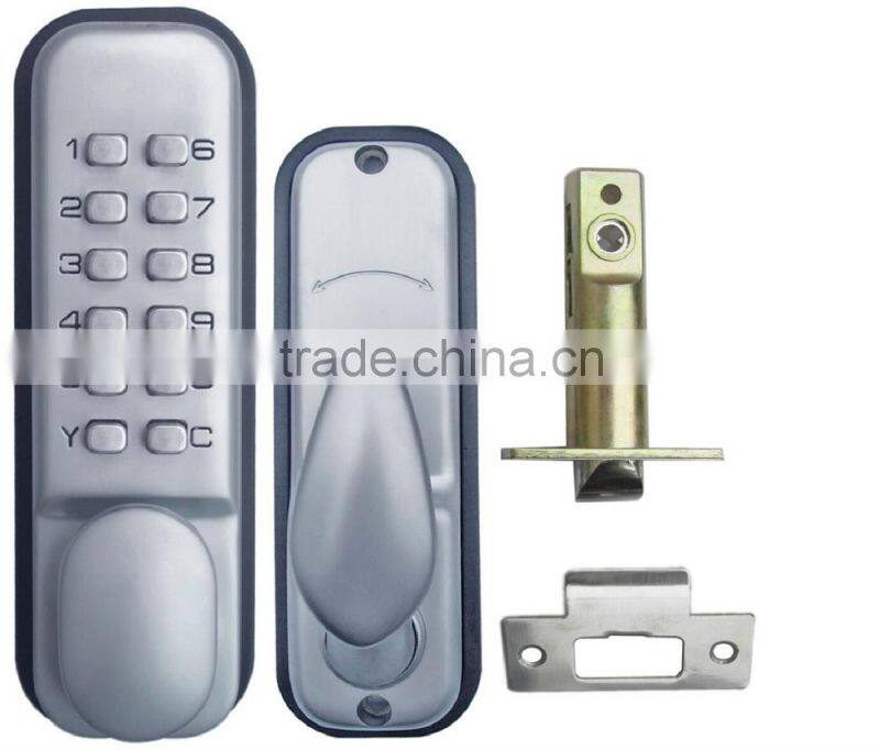 OSPON MACHINERY WATERPROOF SECURITY MECHANICAL DIGITAL KEYLESS DOOR LOCK STAIN CHROME OS3308A