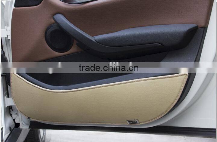 Best selling cheap leather pu car door mat car mat
