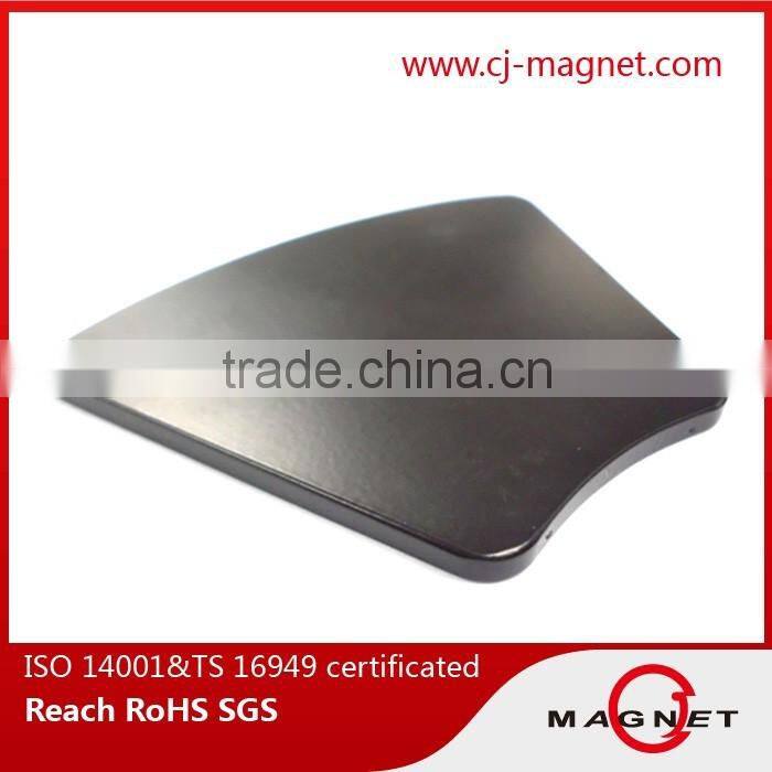 Segment shape n35h-n50h sintered neodymium magnet for air conditioning compressor professional manufacturer