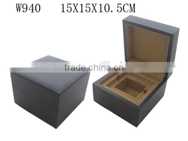 Black Leather & Brown Suede Gift Packing Box