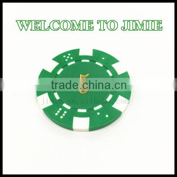 casino plastic magnetic poker chips with gold stamping