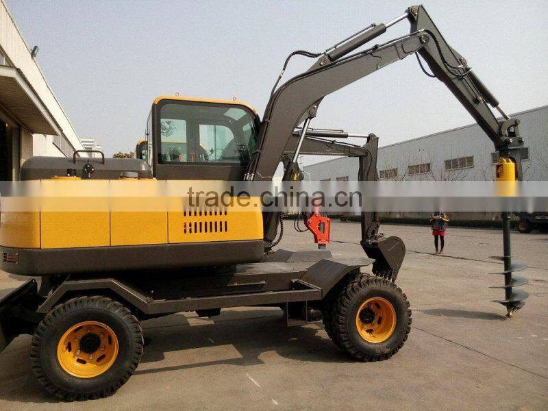 LG6100 Excavator, Walking Wheel Excavator, 10T Wheel Excavator
