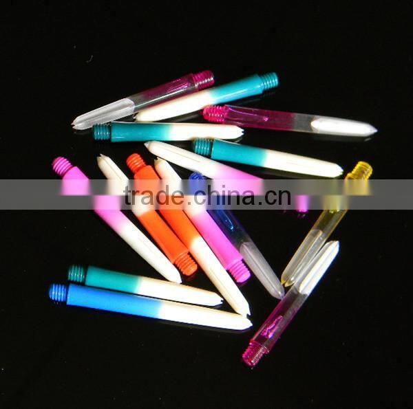 Colorful nylon dart shafts/stems for indoor game