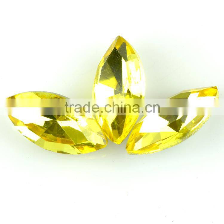 Aquamarine horse eye K5 quality crystal fancy glass stones,crystal glass stone