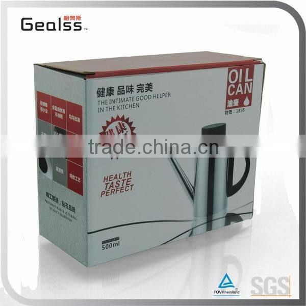 Restaurant High End Mirror Polish Stainless Steel Olive Oil Kettle