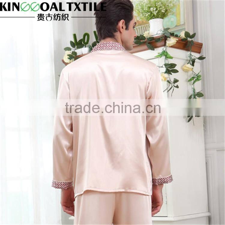 Plus Size 100% Silk Men night silk bedgown