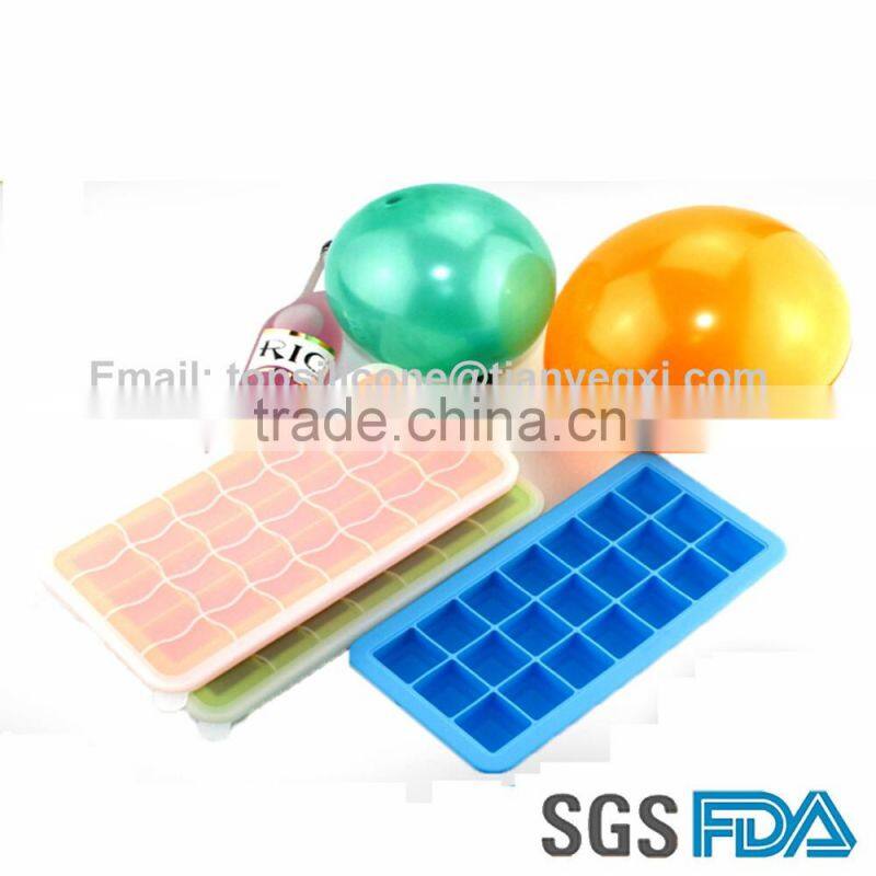 21# Food grade silicone ice cube tray square ice cube maker