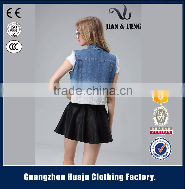 wholesale waistcoats for boys denim hooded children denim vest