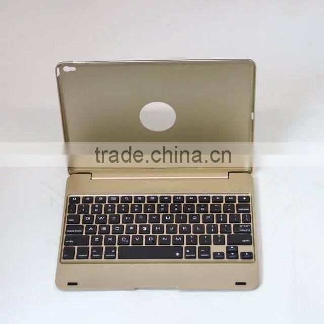 Bluefinger Factory supply clamshell Bluetooth keyboard case for newest iPad Pro&iPPAD Air 2 with coloreful protective case