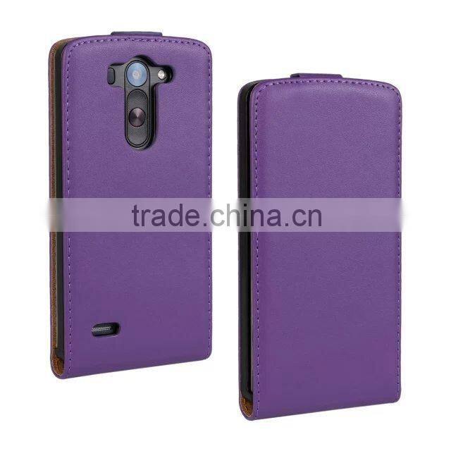 Genuine Leather Case for LG G3 Mini Flip Cover Case