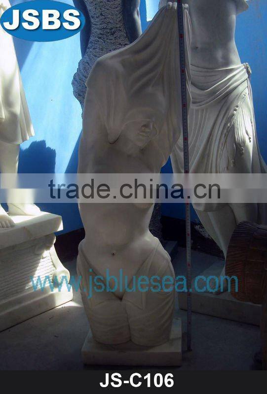 Marble virginal lady sculpture