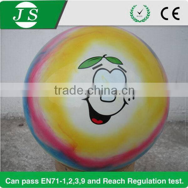 Fashionable innovative 10cm JS ball PVC ball