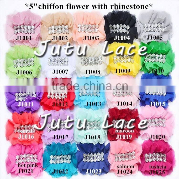 shabby chiffon collar with pearl centre- garment accessories