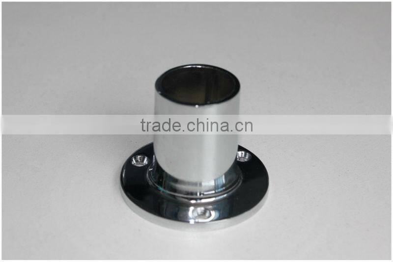 Chrome Finish Pipe Fitting Round Tube Base/Flange