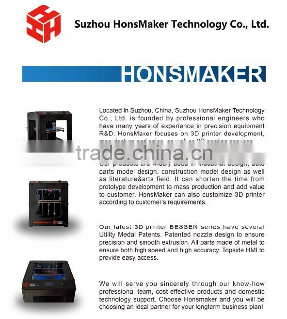 Professional filament 3d printer for wholesales