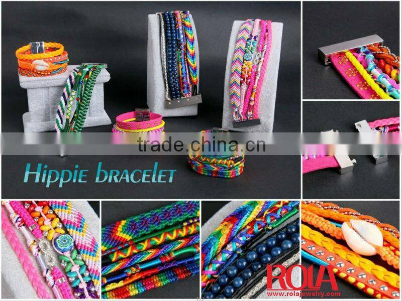 Promotion colorful cotton bracelet