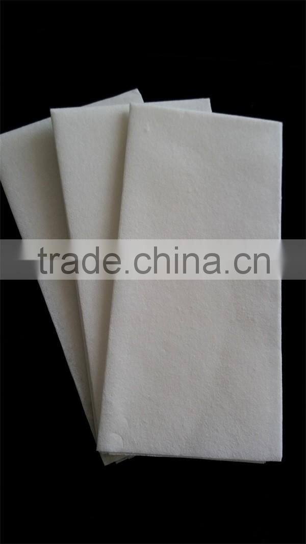 Linen-Like White Packaged Napkins - Guest Towel 12 x 17 inch 25 per pack 12 pack per case -- 300 napkins per case.