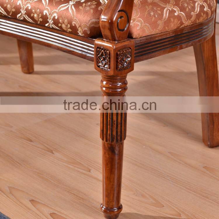 European new design wooden chair frame 2 seat rest recliner chair