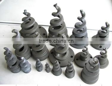 Large flow spiral fire equipment sisic spray nozzle