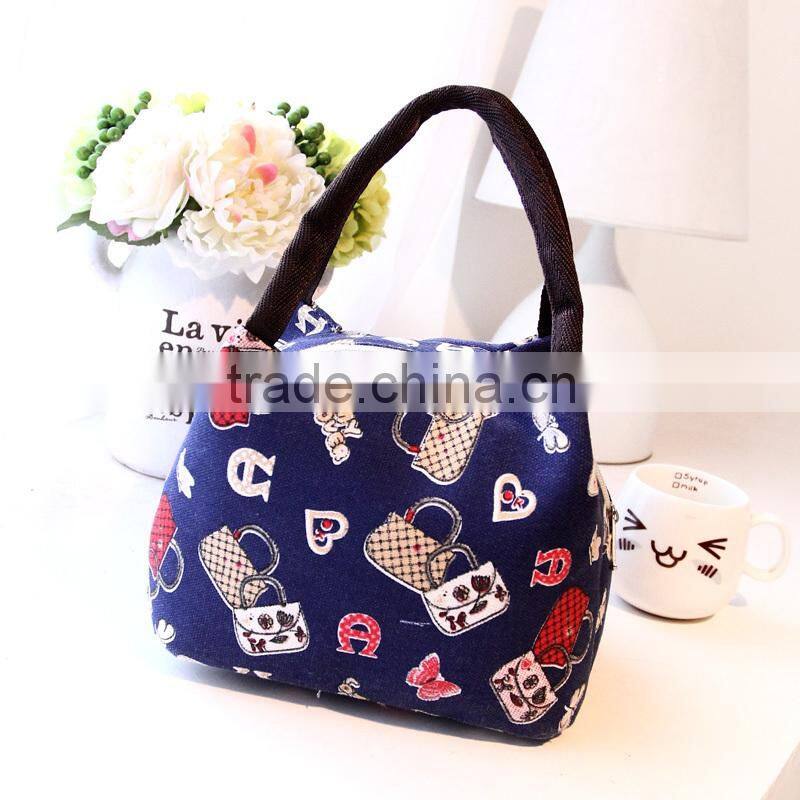 2015 Hot sale good quality young ladies canvas bags