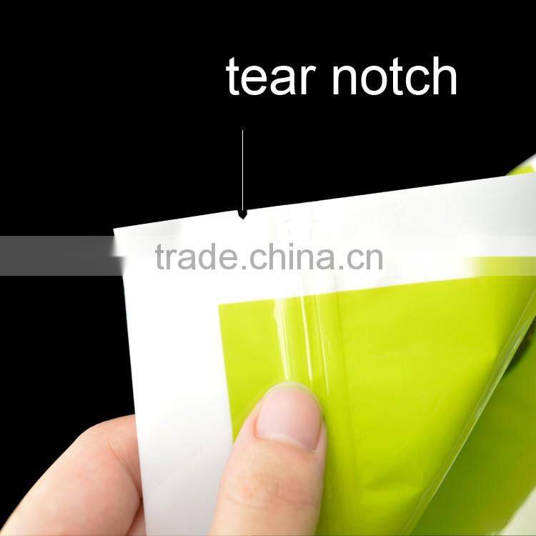 food grade nylon laminated stand up zipper pouch for food packing